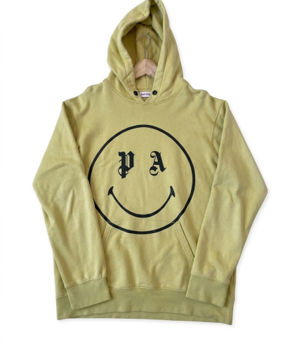 Palm angels smiley playboi carti hoodie -Yellow