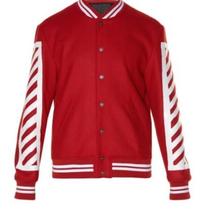 Off-White Red Varsity Jacket
