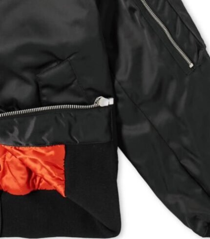 Palm Angels Patch Logo Varsity Jacket – Black