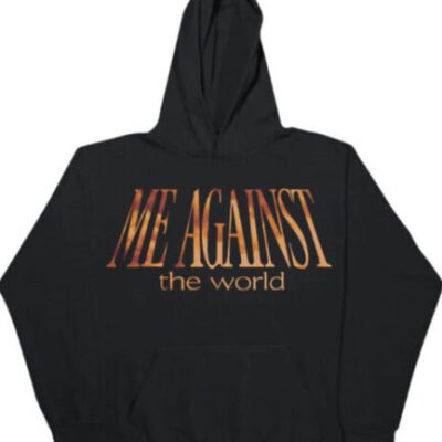 Vlone x Tupac ME AGAINST the world Black Hoodie
