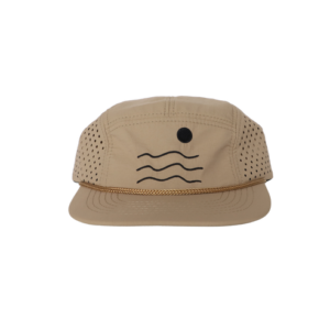 Nylon Five-Panel Hat in Tan