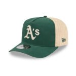 Athletics MLB Grained Dark Green 9FIFTY A-Frame Snapback Adjustable Cap