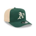 Athletics MLB Grained Dark Green 9FIFTY A-Frame Snapback Adjustable Cap