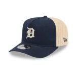 Detroit Tigers MLB Grained Navy 9FIFTY A-Frame Snapback Adjustable Cap