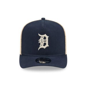 Detroit Tigers MLB Grained Navy 9FIFTY A-Frame Snapback Adjustable Cap