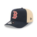 Red Sox MLB Grained Navy 9FIFTY A-Frame Snapback Adjustable Cap