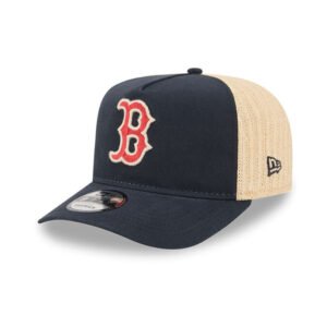 Red Sox MLB Grained Navy 9FIFTY A-Frame Snapback Adjustable Cap