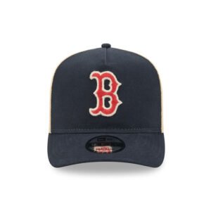 Red Sox MLB Grained Navy 9FIFTY A-Frame Snapback Adjustable Cap
