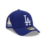 LA Dodgers MLB Team Side Black 59FORTY A-Frame Fitted Cap