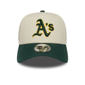 Athletics MLB Side Hit Cream 9FORTY E-Frame Adjustable Cap