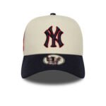 New York Yankees MLB Side Hit Cream 9FORTY E-Frame Adjustable Cap