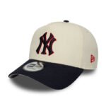 New York Yankees MLB Side Hit Cream 9FORTY E-Frame Adjustable Cap