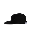 Skull Five-Panel Hat in Black Corduroy