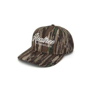 Unisex Embroidered Logo 6 Panel Camo Hat